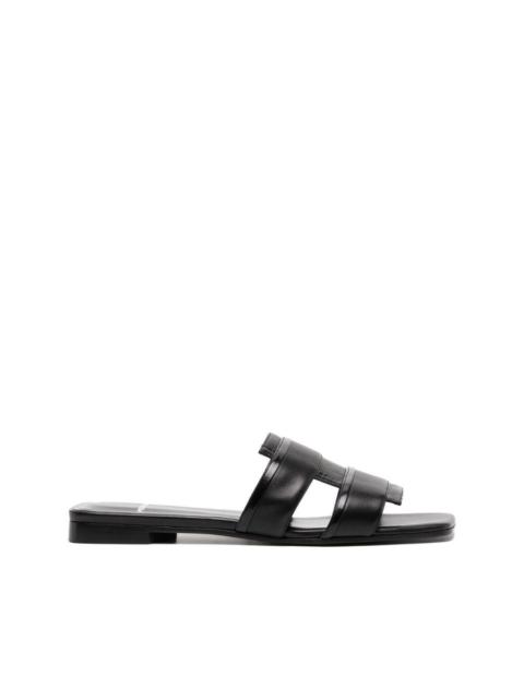 【関税&送料込】Valentino Garavani Ivory Pvc Chain 1967 Slip Valentino Garavani Chain 1967 Embellished Slide Sandals