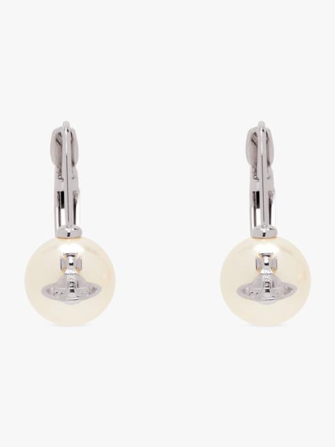 Vivienne Westwood GIA DROP EARRINGS | WHITE/SILVER