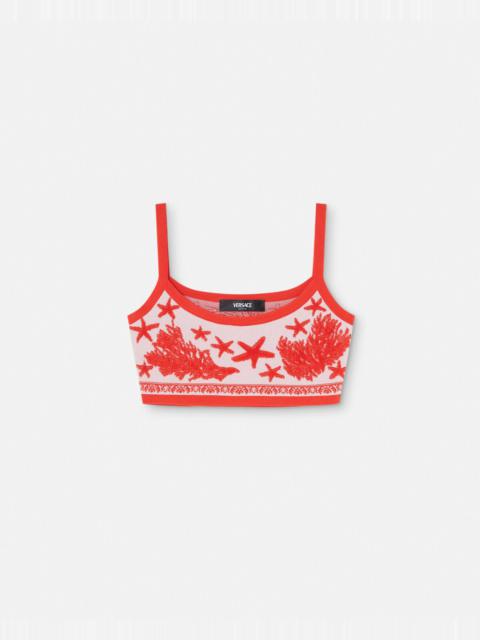 Barocco Sea Knit Crop Top