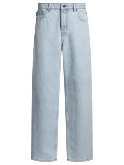 HUGO RELAXED-FIT JEANS IN BLUE DENIM