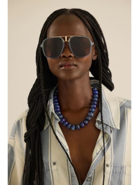 FREE PEOPLE Janis Detail Aviator Sunglasses