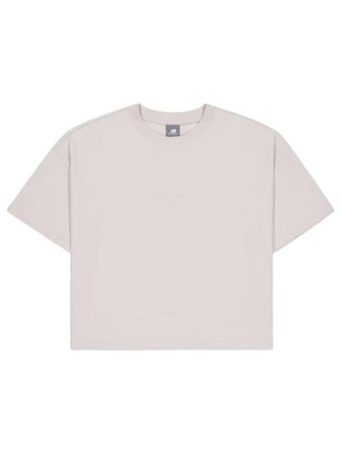 New Balance (WMNS) New Balance Cotton T-Shirt Asia Sizing 'Light Purple' AWT31573-MNK