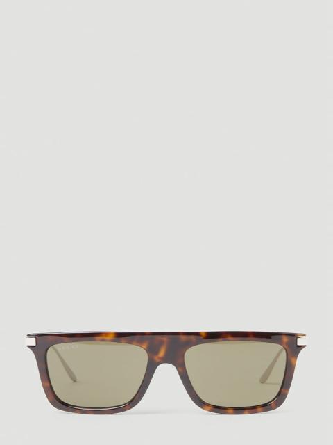 Tortoiseshell Rectangular Sunglasses