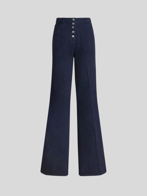 Etro JEANS WITH FOLIAGE POCKETS