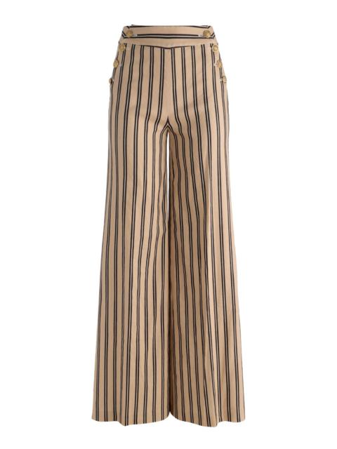 Alice + Olivia NARIN STRIPED LINEN PANT