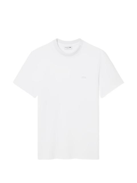 LACOSTE round-neck logo-detail cotton T-shirt