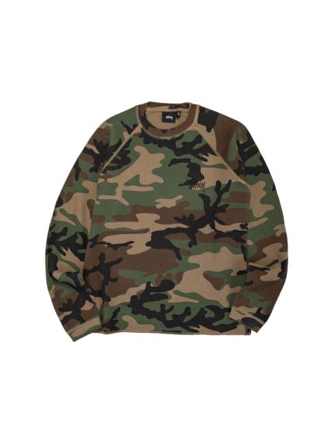 Stüssy Stüssy Basic Stock Raglan Thermal Woodland Camo