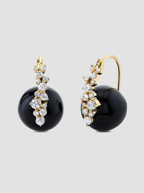 SYDNEY EVAN Women's Cocktail 14K Yellow Gold, Black Onyx & 0.70 TCW Diamond Drop Earrings - Gold
