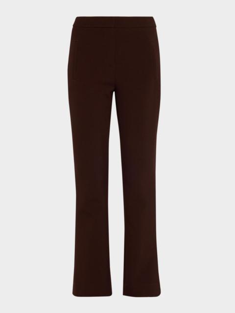 VERONICA BEARD Arte Virgin Wool-Blend High-Rise Slim-Leg Pants