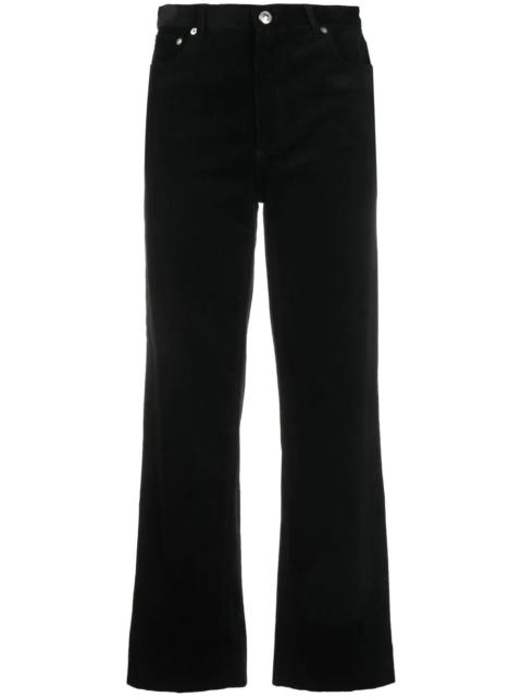 low-rise cropped jeans