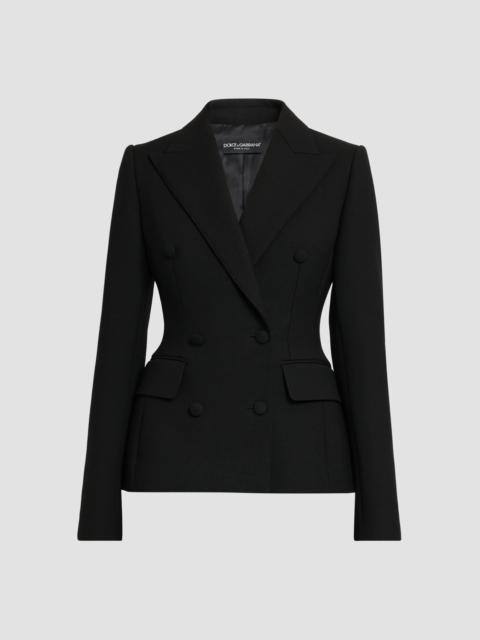 Dolce & Gabbana Women's Double Crepe Wool Blazer - Nero