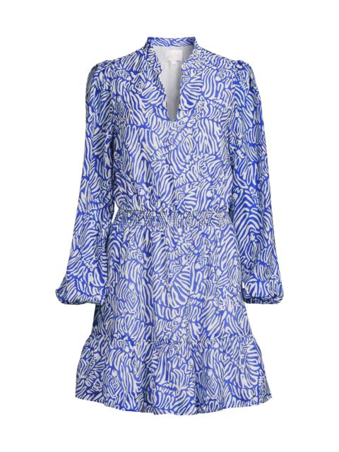 Lilly Pulitzer Women's Axton Split-Neck Dress - Martinique Blue