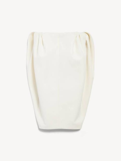 BALENCIAGA Women's Short Sack Dress in Ivory