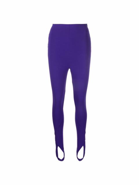 THE ATTICO high-waisted stirrup leggings