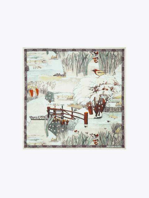 TORY BURCH Forest Silk Square Scarf