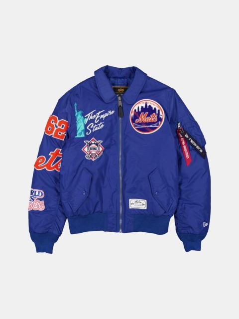 Nike NEW YORK METS X ALPHA X NEW ERA MA-1 COLLARED BOMBER JACKET