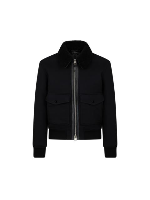 SHEARLING COLLAR BLOUSON