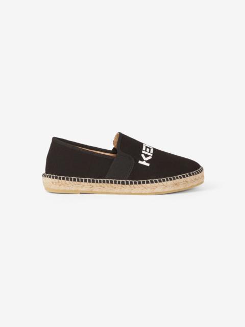 KENZO KENZO Logo elasticated canvas espadrilles