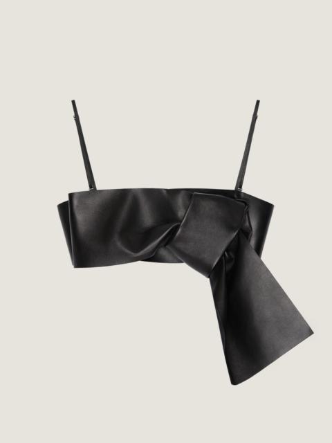 Givenchy BRA TOP IN LEATHER WITH BOW
