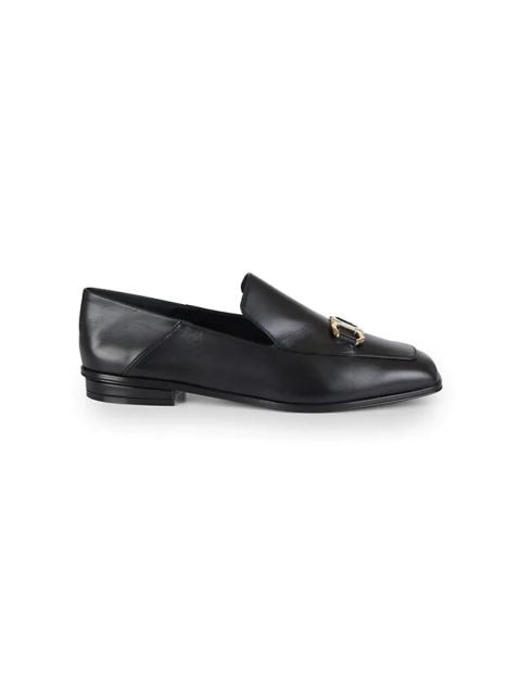 FERRAGAMO square-toe leather loafers