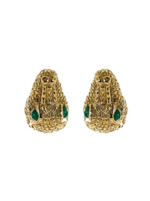 DAVID WEBB Repousse Alligator Earrings
