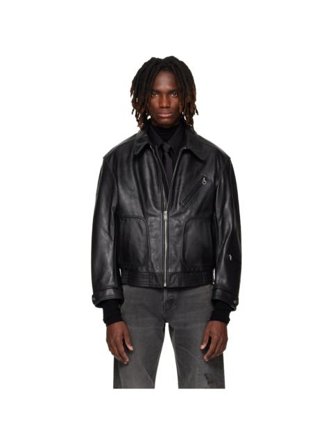 Enfants Riches Déprimés Black 'Combattimento' Leather Jacket