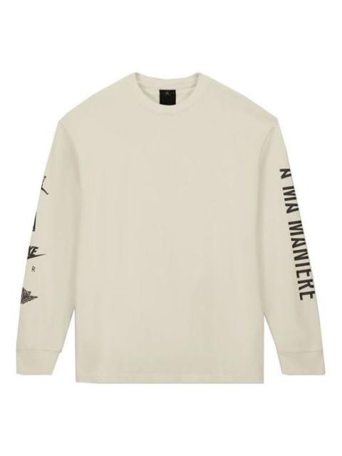 Jordan Air Jordan x A Ma Maniere Long Sleeves T-Shirt Asia Sizing 'Natural' CV3449-292