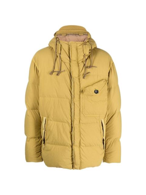hooded down puffer jacket