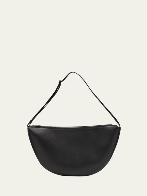 The Row Men's Crescent Leather Crossbody Bag