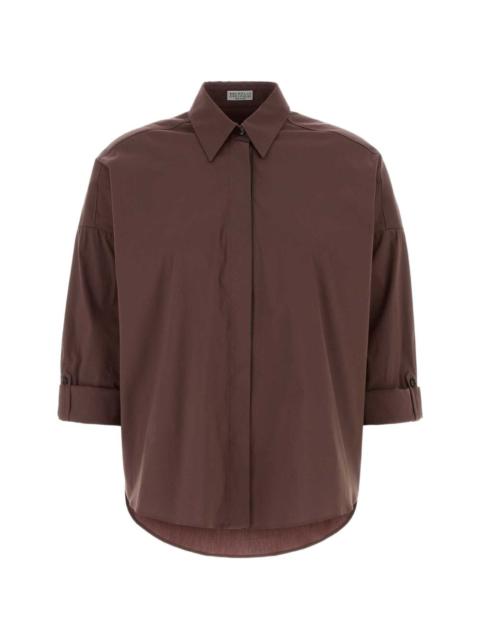 Brunello Cucinelli stretch poplin shirt