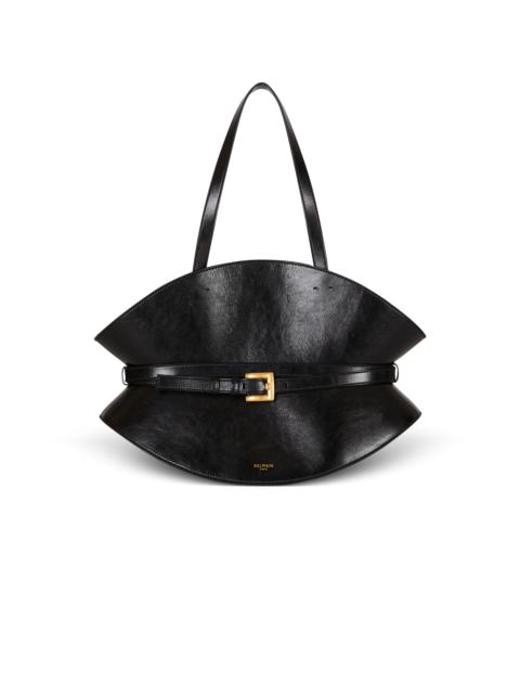 Balmain Medium Shuffle bag in calfskin leather