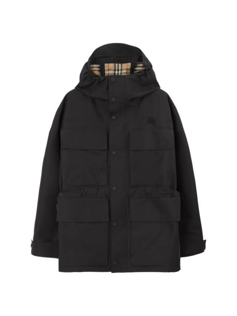 Burberry patch-pocket parka coat