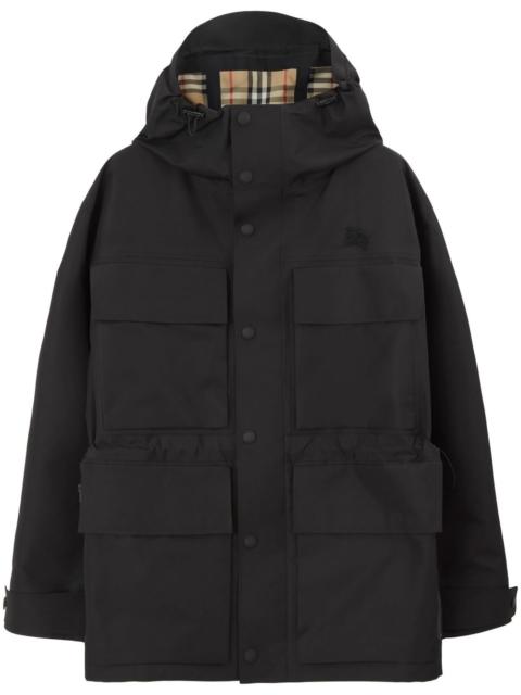 Burberry patch-pocket parka coat
