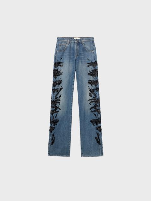 Blumarine STRAIGHT-LEG JEANS WITH EMBROIDERY