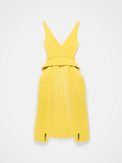JW Anderson WOMENS STRUCTURED DRESS IN SOFT LEMON