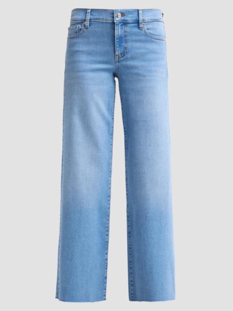 FRAME Women's Low-Rise Le Slim Palazzo Jeans - Honeymoon Raw Fray