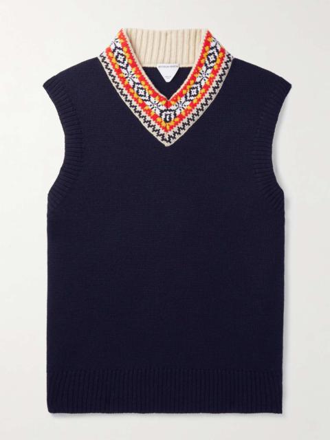Bottega Veneta Fair Isle Wool-Blend Sweater Vest