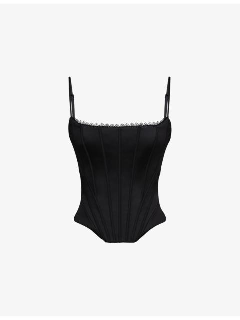 House of CB Cadie Satin Corset Top