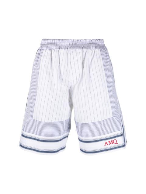 Alexander McQueen striped Bermuda shorts