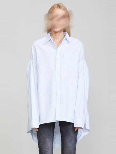 R13 CONVERTIBLE BUTTONDOWN SHIRT - BLUE STRIPE