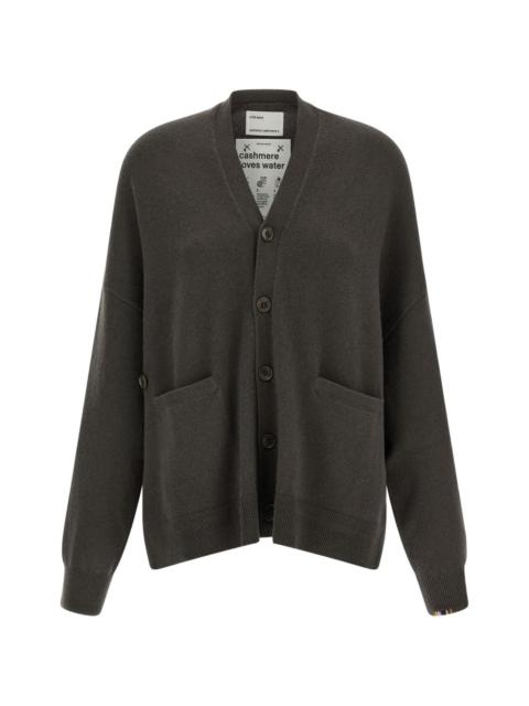 extreme cashmere v-neck side slits cardigan
