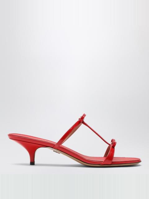 FERRAGAMO Flame red Mini Bow sandals