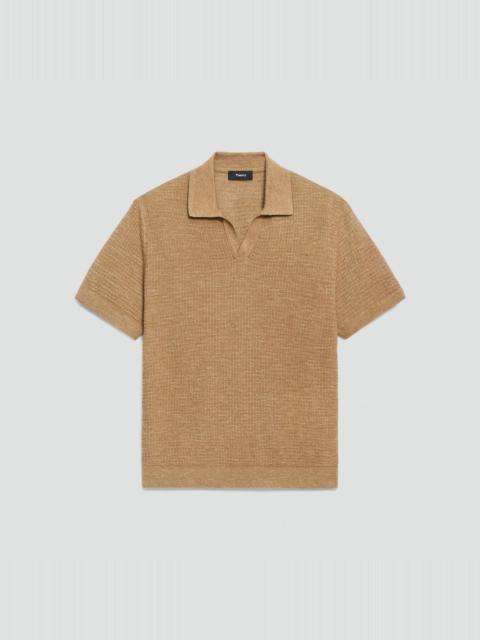 Theory Brenan Polo Shirt in Pacific Linen