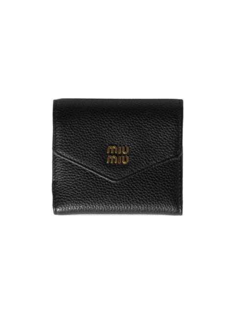 Miu Miu Women's Small Leather Wallet - Black