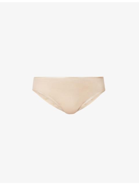 HANRO Seamless Midi mid-rise cotton-jersey briefs