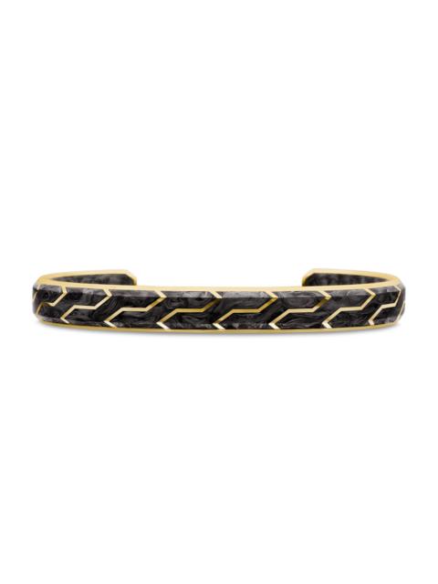 DAVID YURMAN Men's Forged Carbon Cuff Bracelet in 18K Yellow Gold - Forged Carbon