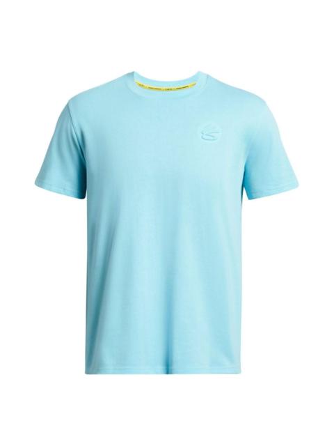 Under Armour Under Armour Curry Emboss HW T-shirt 'Mint Blue' 1383378-914
