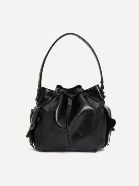 Acne Studios Multi-Pocket Leather Bucket Bag