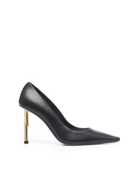 Lanvin metallic-heel pointed-toe pumps