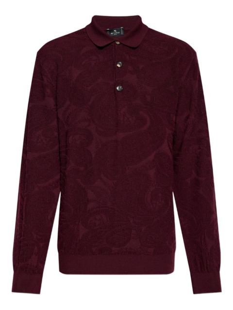 Etro textured polo shirt